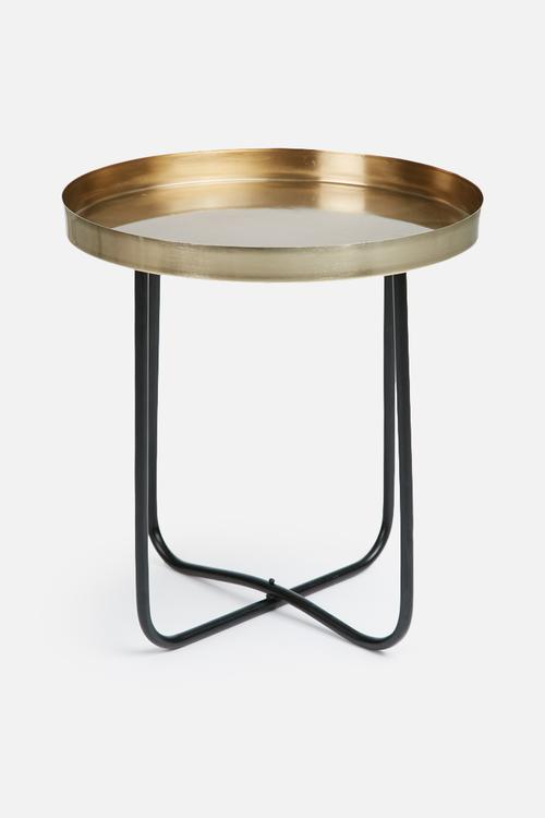 Black & gold side table