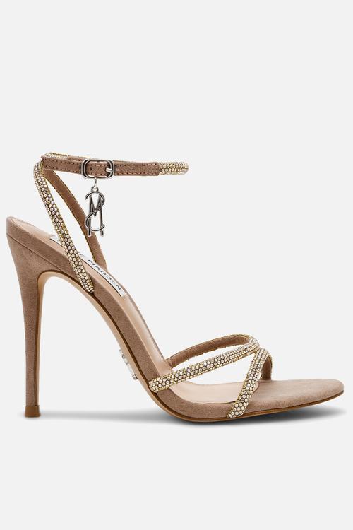 Bryanna open toe ankle strap - taupe