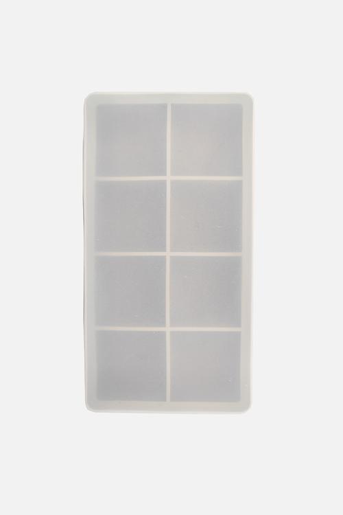 Home Classix Silicone 8-holes Square Ice Cube Tray - medium green