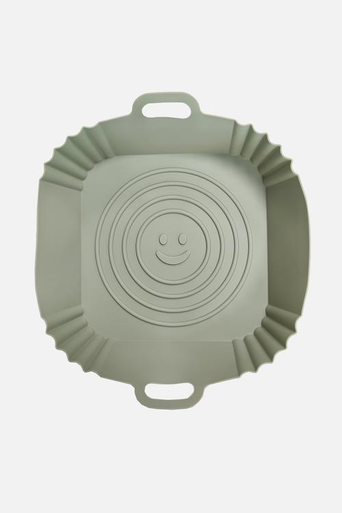 Home Classix Silicone Air fryer Square Liner - medium green
