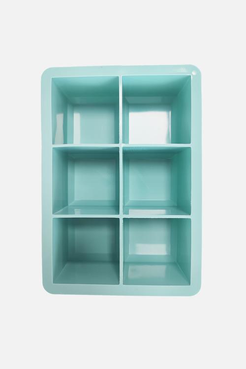 Home Classix Silicone 6 Square Ice Cube Tray - Blue