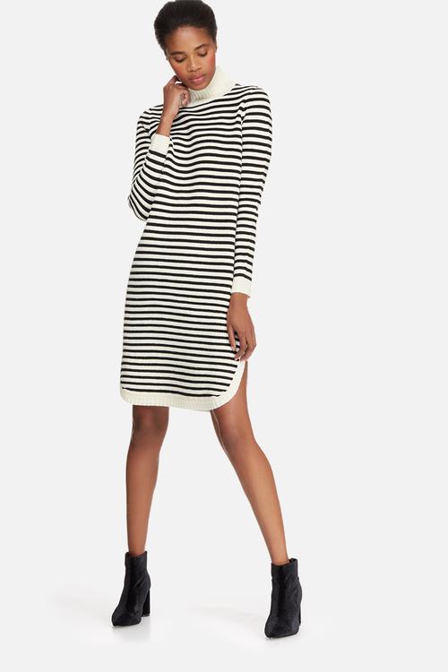 Trish roll neck dress