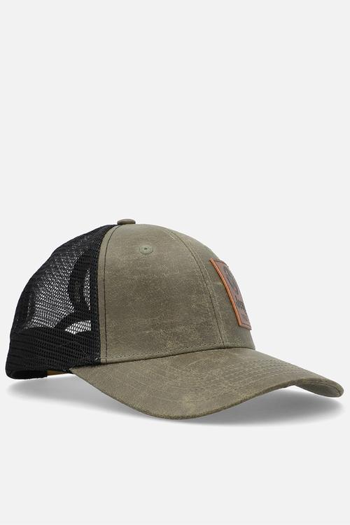 Oil skin cap - olive