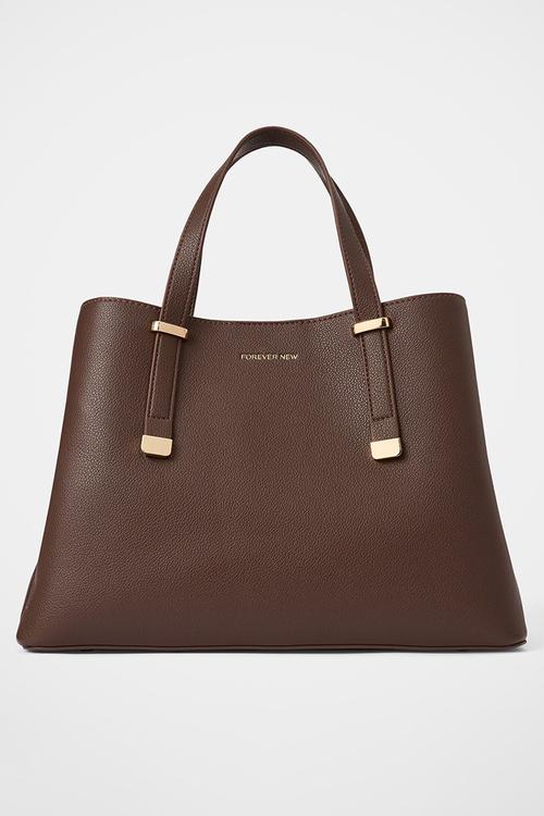 Casey soft tote bag - chocolate