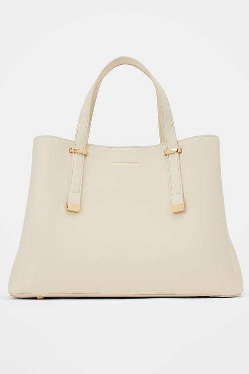 Casey soft tote bag - ivory