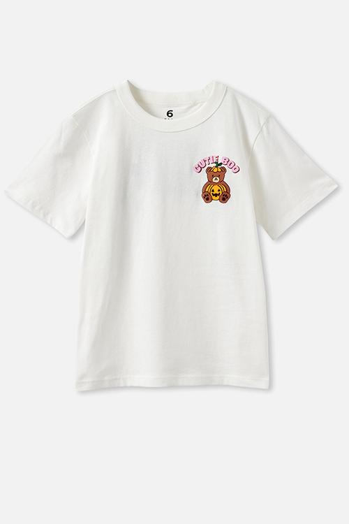 Essential Short Sleeve Graphic Tee - Vanilla/Cutie Boo