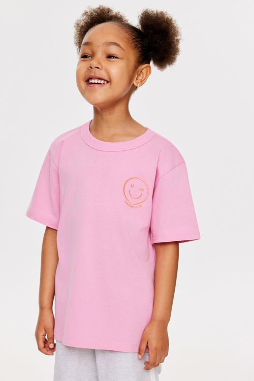 Essential Short Sleeve Graphic Tee - Strawberry Milk Washed/Funday