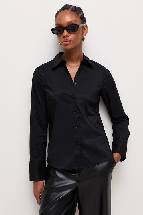 Sadie Slim Pc Shirt - Black