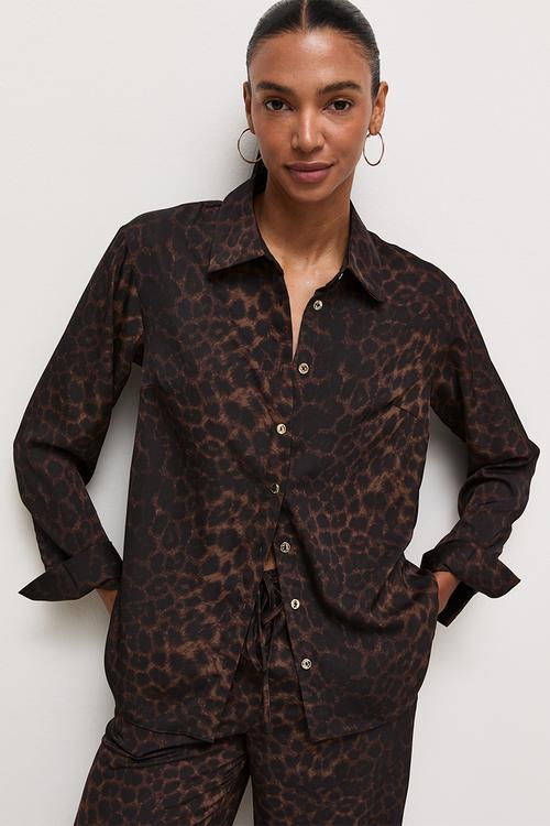 St 'Print' Saturn Oversize Shirt - Animal