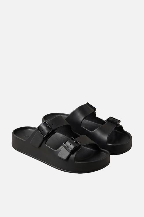 Ergon Eva Double Bar Sandal - Triple Black