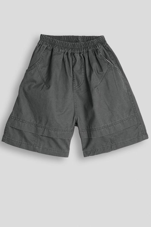 Elasticated waist shorts - charcoal