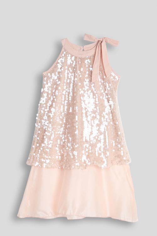 Sequin cutaway blouse - pink