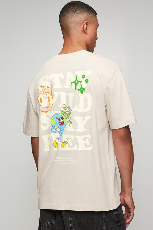 Keane RLX Short sleeve Tee - Sliver Lining / Stay Wild