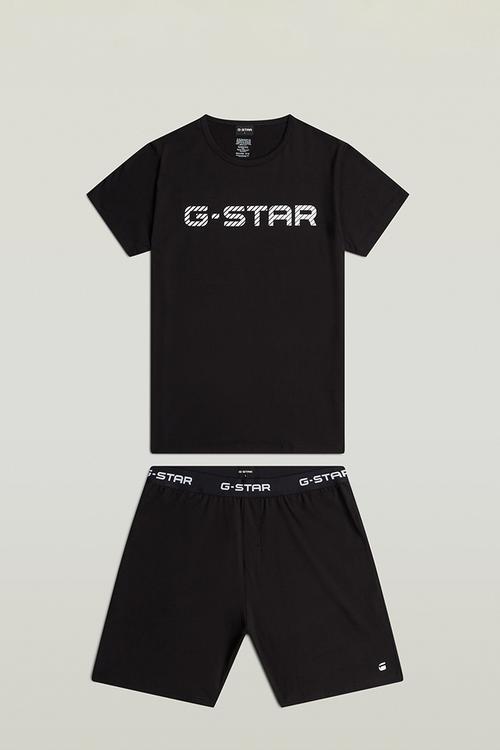 Tee and short set-Black