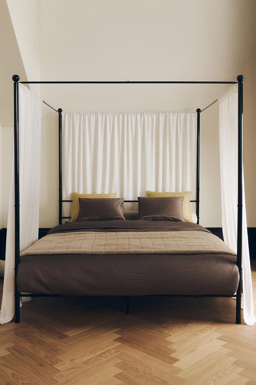 Cotton sateen double/king duvet cover set - dark mole