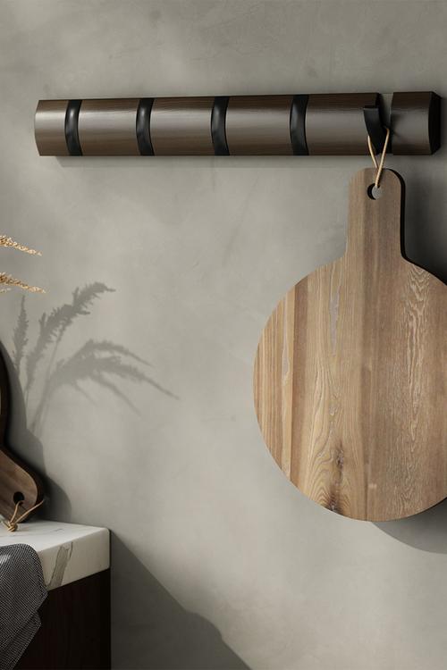 Flip 5 Hook - Black/Walnut