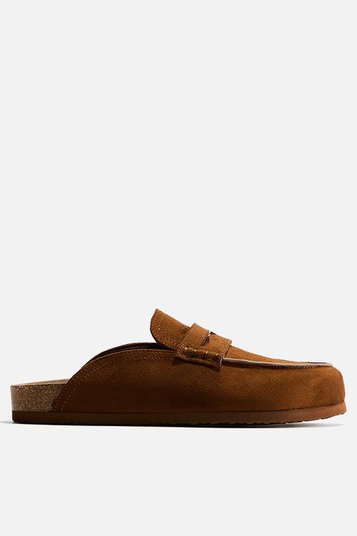 Loafer mules - brown
