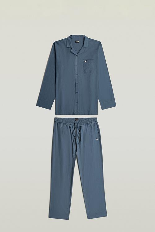 Tee s\s and pant set-Dark Denim