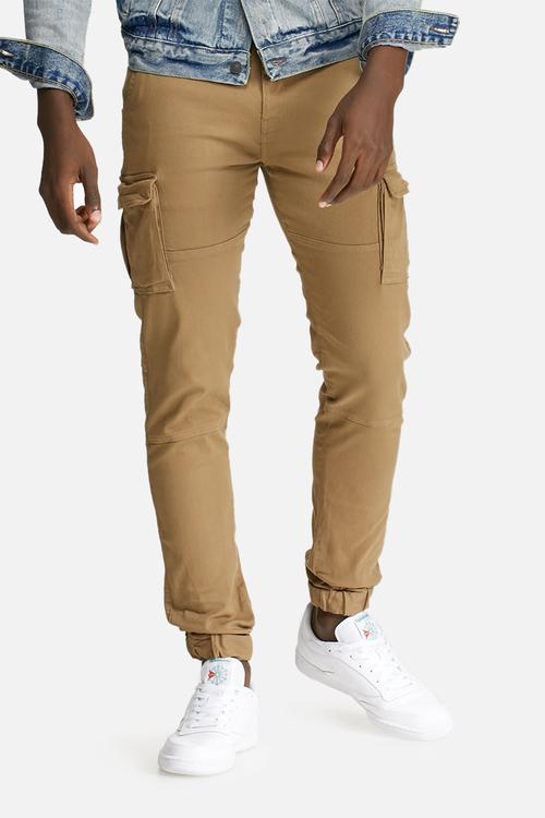 Slim cuffed utility pants