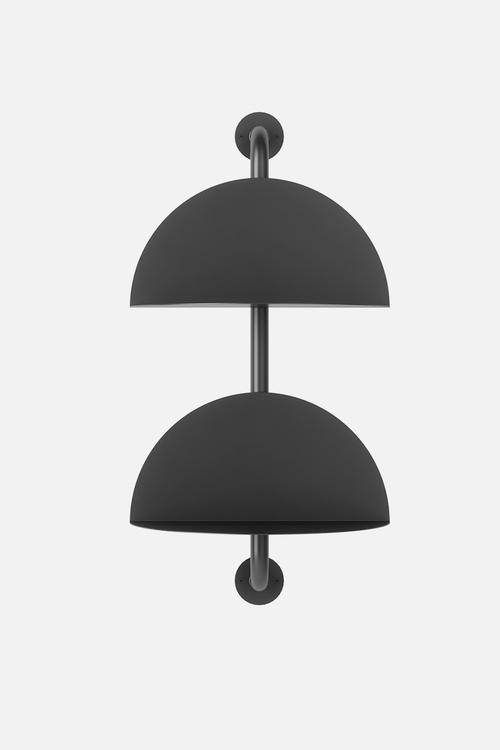 Solis Adjustable 2 Shelf - Black