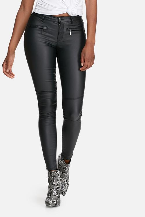 Natalie rock coated biker skinny