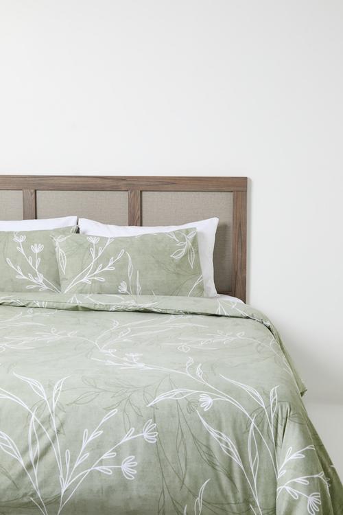 Line Floral Duvet Cover Set