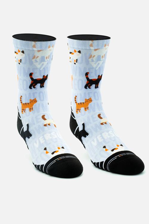 Cats 2.0 Active Crew Socks - blue