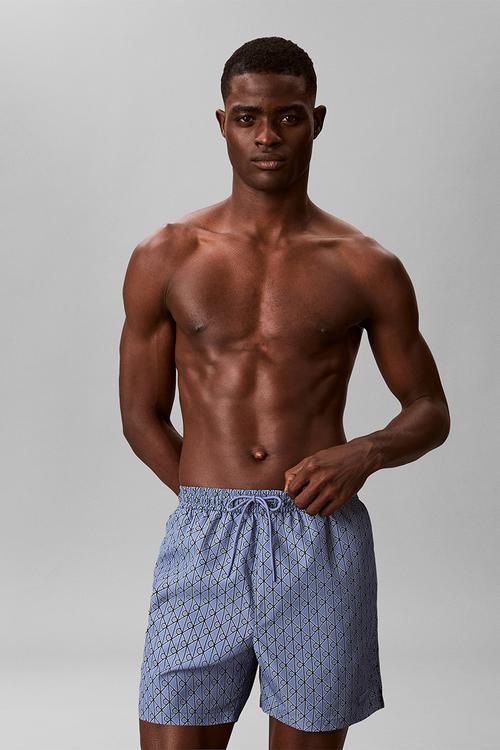 Icon Emblem Swimwear - Blue Tulip