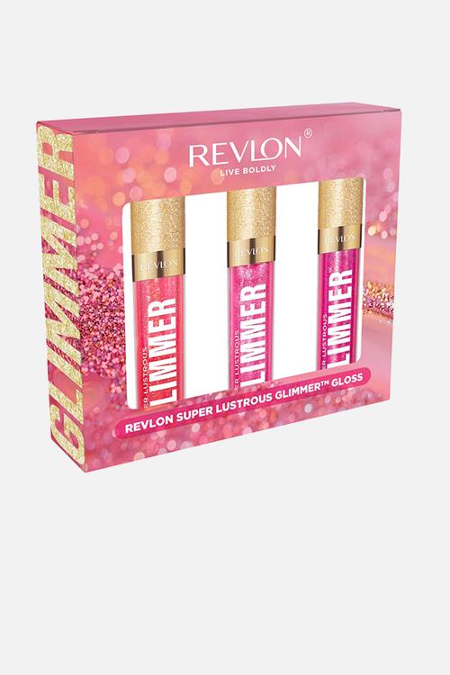 Revlon Lip Kit - Glimmer Gloss Honey Haute, Rose Glow, Razz Berry Honey Haute ,Rose Glow, Razz Berry