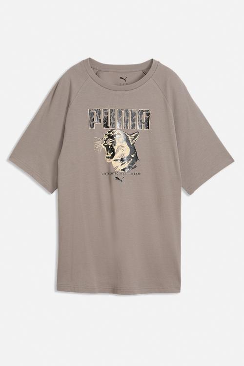 Graphics Animal Relaxed Graphic Tee - Mouse Gray