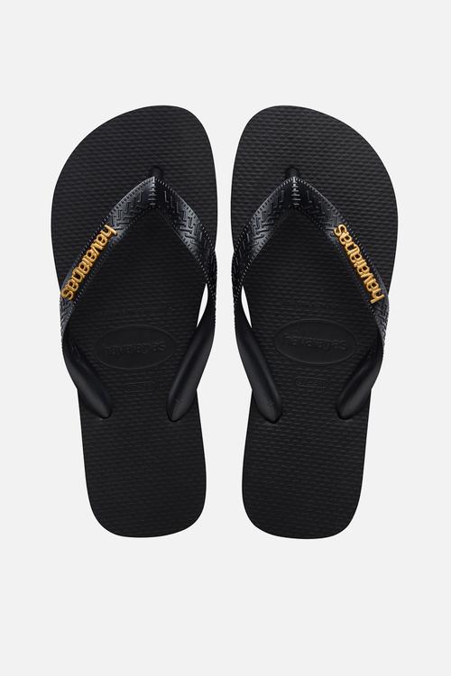 Top logo metallic black/black