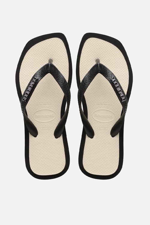 Top square fusion - black & beige