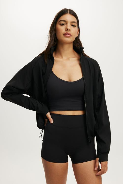 Active Oversized Track Jacket - Black1