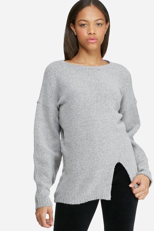 Split front knit