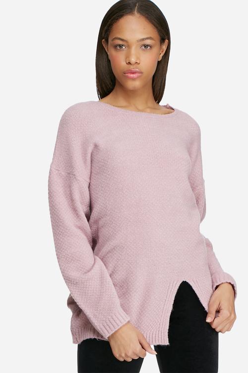 Split front knit