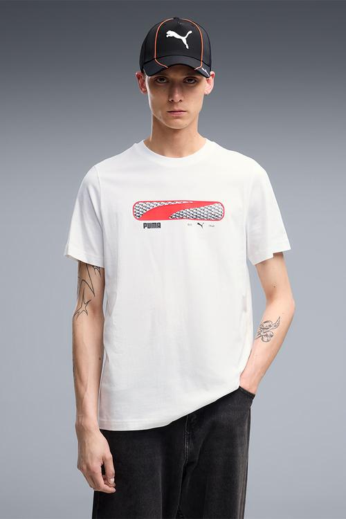 PUMA SPORT Logo Play Tee - White