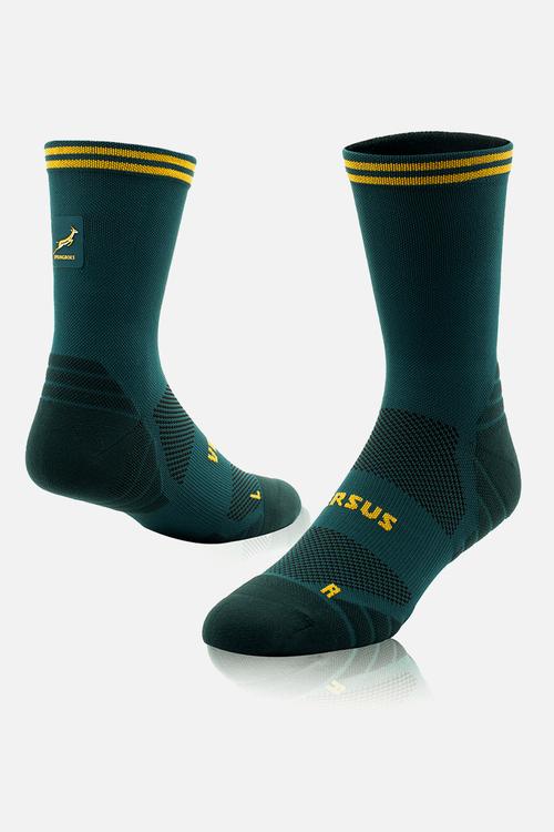 Springboks Rugby Active Crew Tab Socks - green
