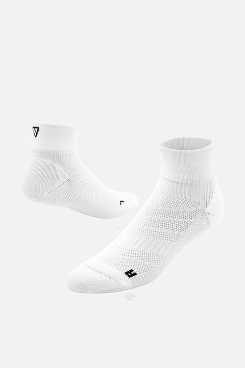 Running Quarter Socks - White