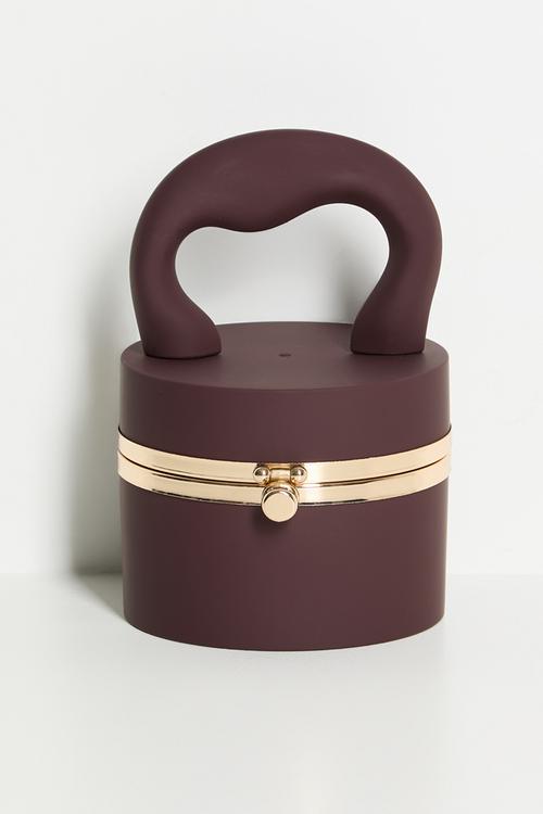 Cylinder Vanity Bag-Burgundy