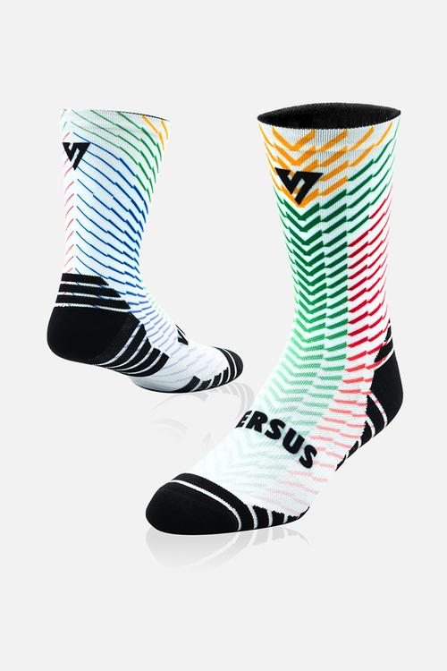 South African Stripes Active Crew Socks - multi