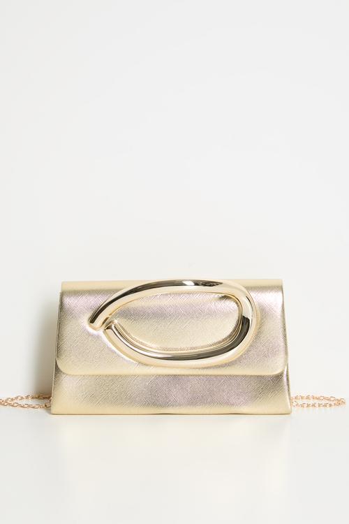 Unity Clasp Evening Bag - Gold