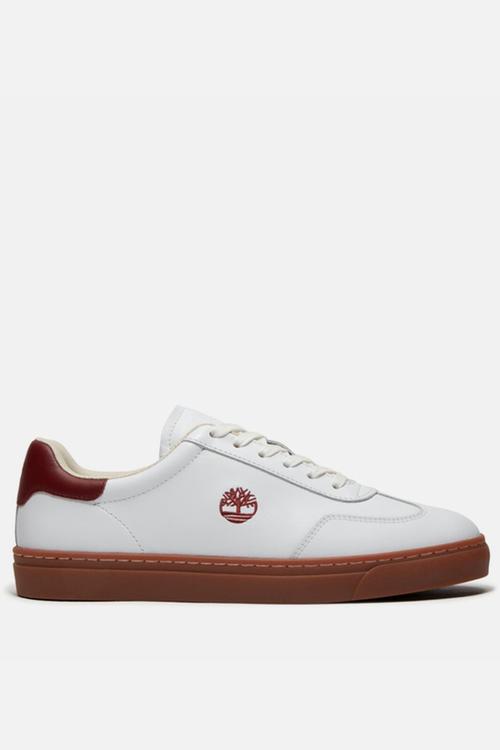Lisbon essential low lace up sneaker - white