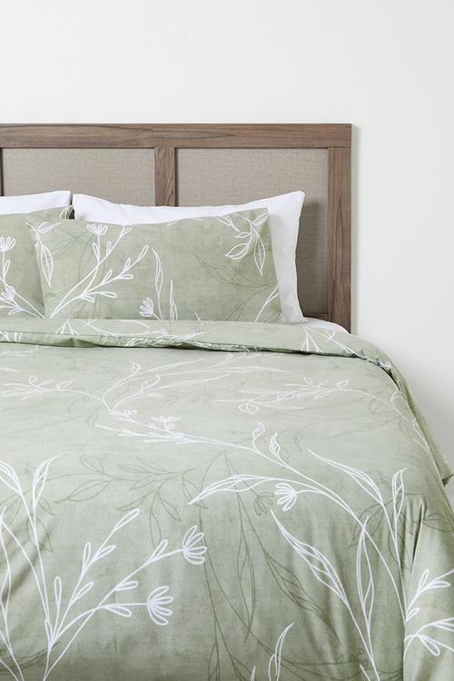Line Floral Duvet Cover Set