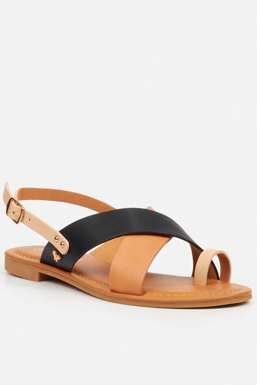 Palms 2 slingback sandal - black