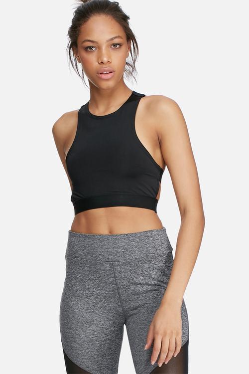 Active racer cropped sports top