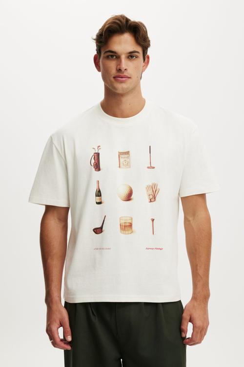 Everyday Fit Graphic T-Shirt-Chalk White / Fairway Fittings