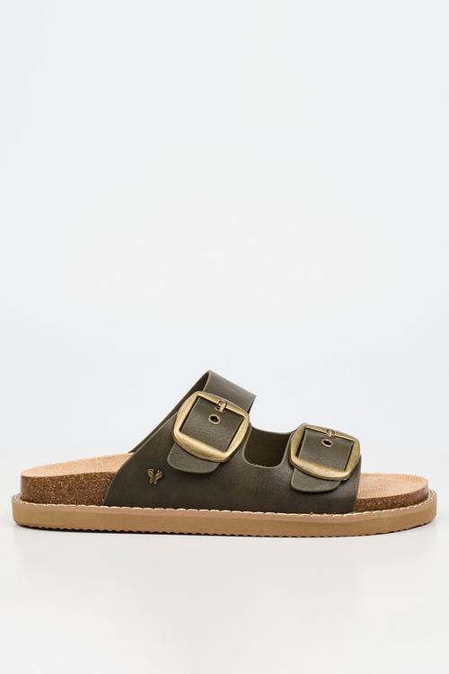 Charli 1 big buckle sandal - olive