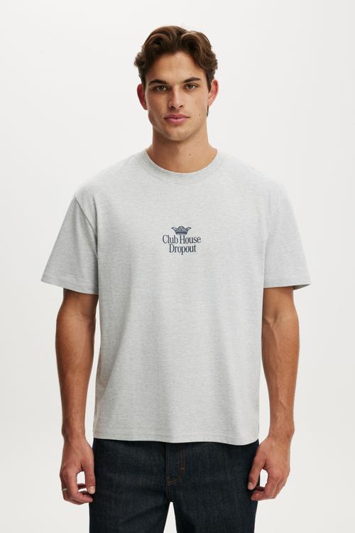 Everyday Fit Graphic T-Shirt-Grey Marle / Club House Dropout