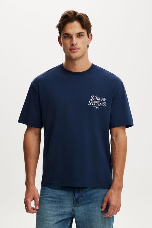 Everyday Fit Graphic T-Shirt-Indigo / Fairway Fittings