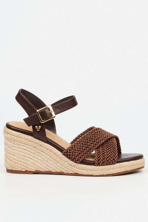 Escada 2 espadrille wedge heel - chocolate
